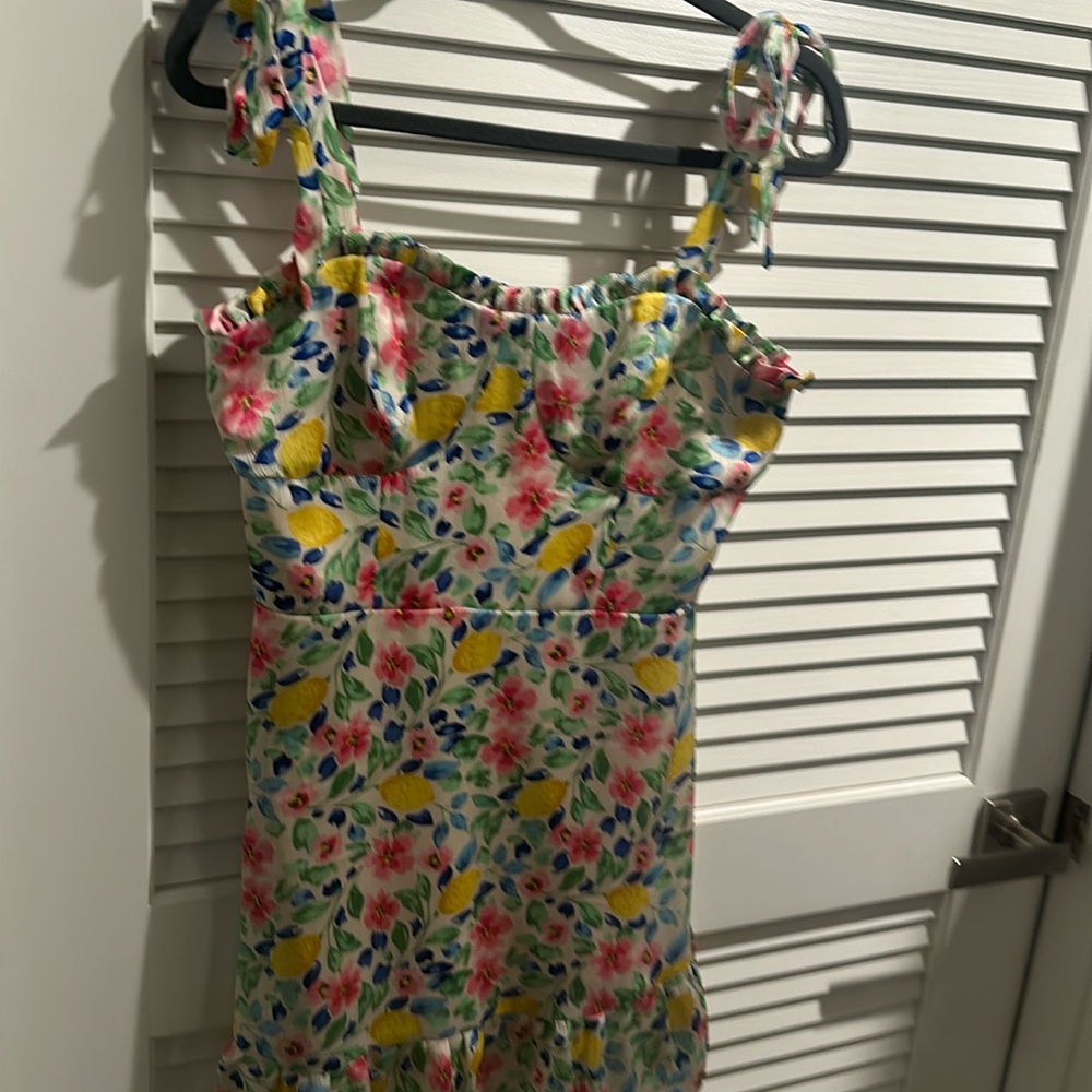 NWT Morgan & Co Bustier Tie Strap Blouse. Depending on your height a mini dress.